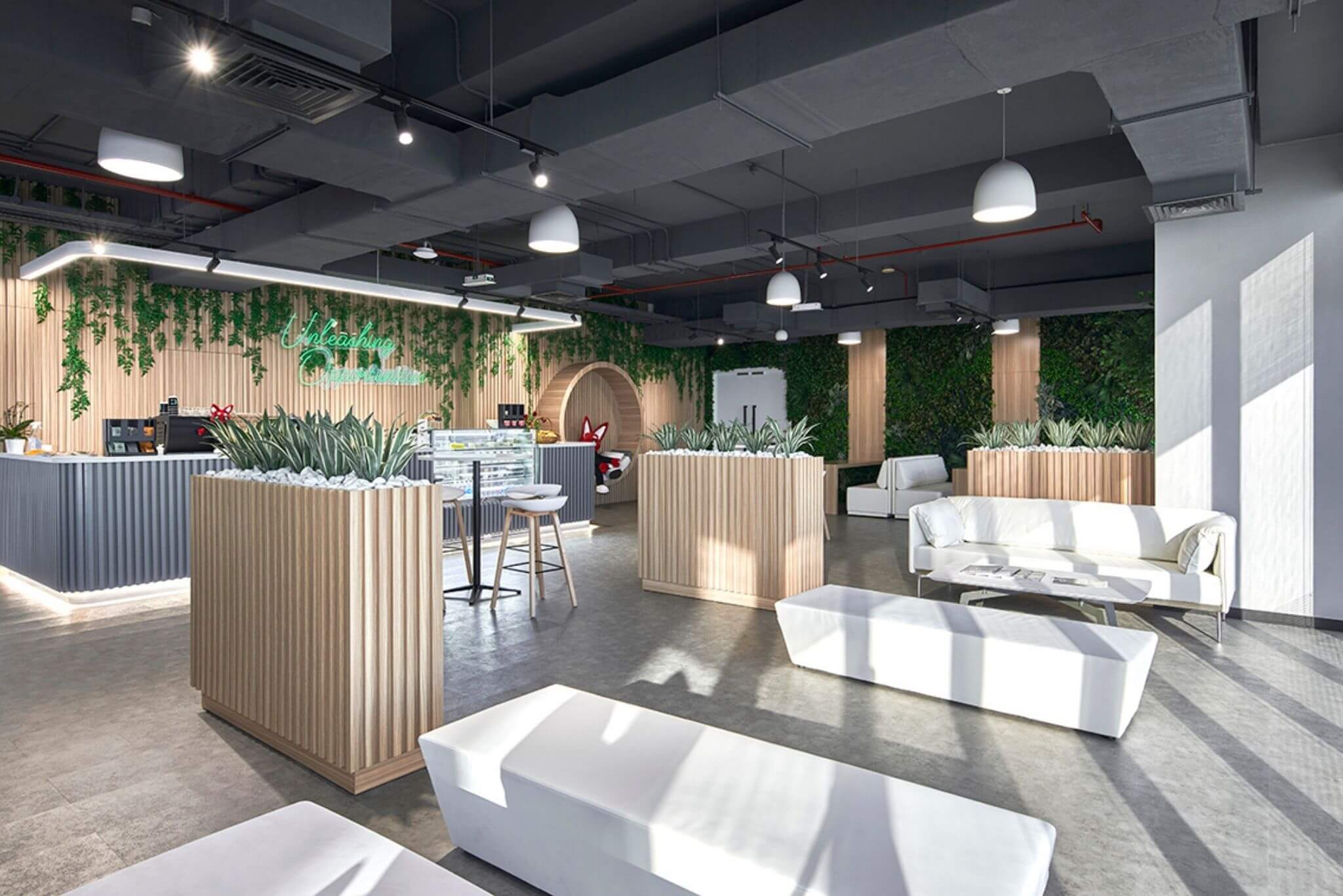 Crowd One office in Dubai design and build by Motif Interiors1