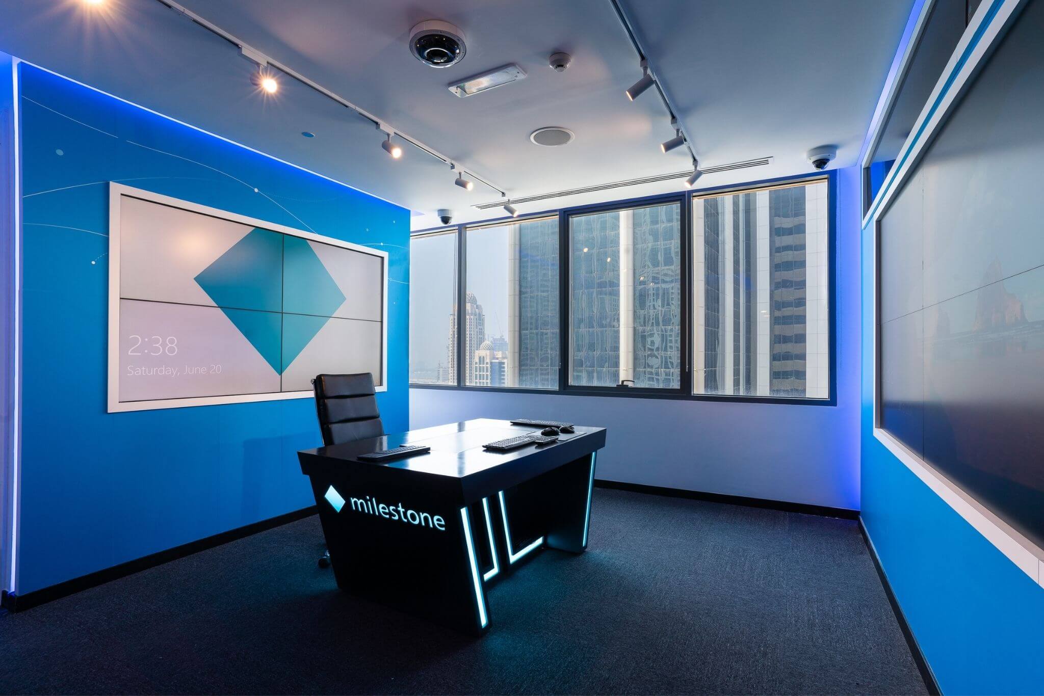 Milestone office in Dubai design and build by Motif Interiors0