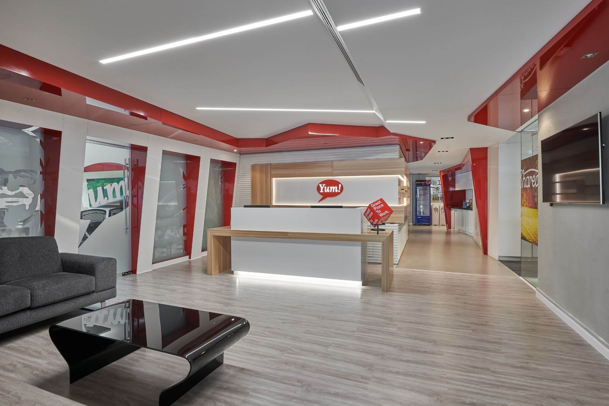YUM KFC office in Dubai design and build by Motif Interiors 1