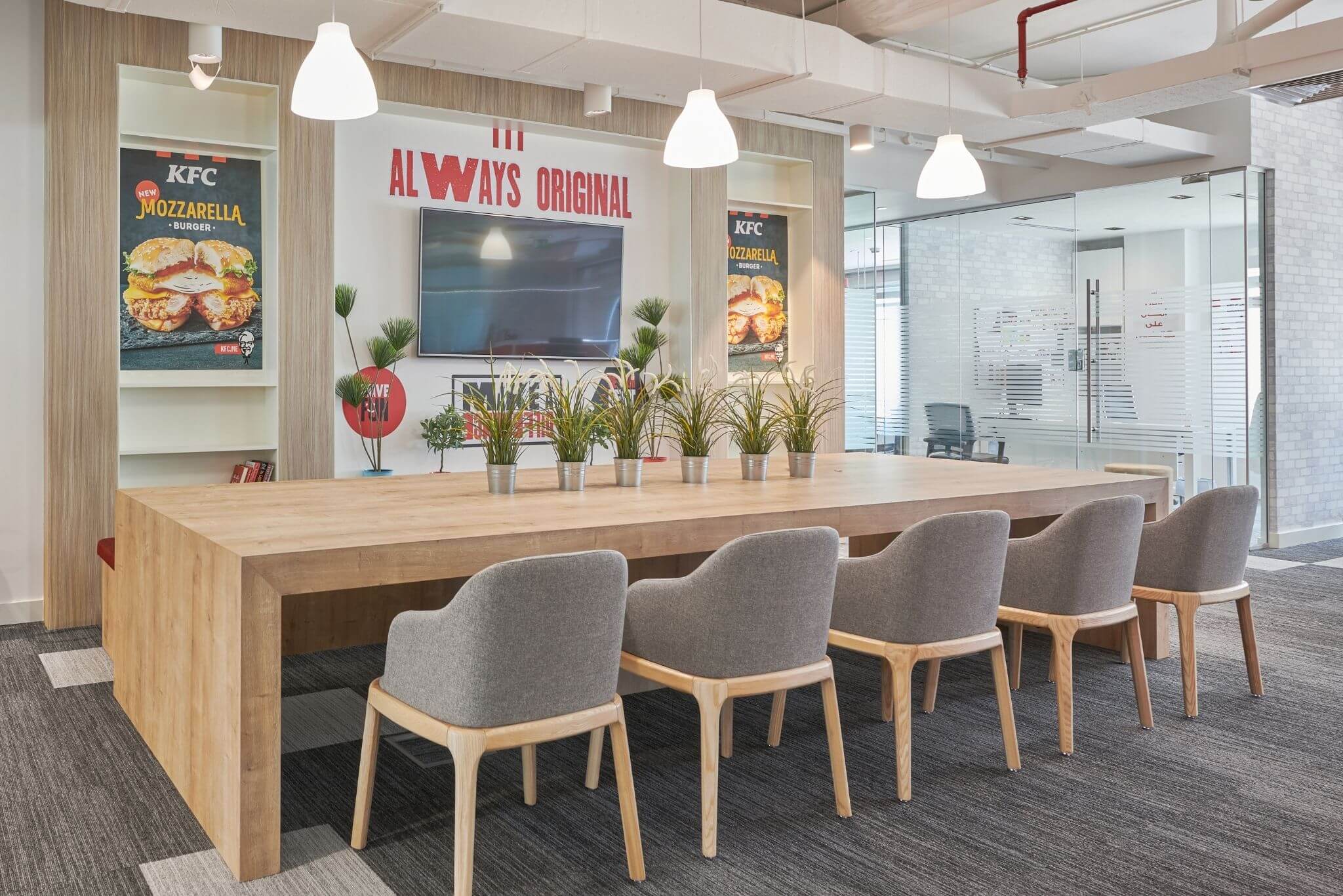 YUM KFC office in Dubai design and build by Motif Interiors office interior trends