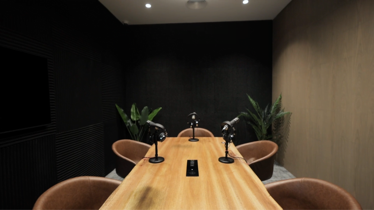 Podcast room design in UAE