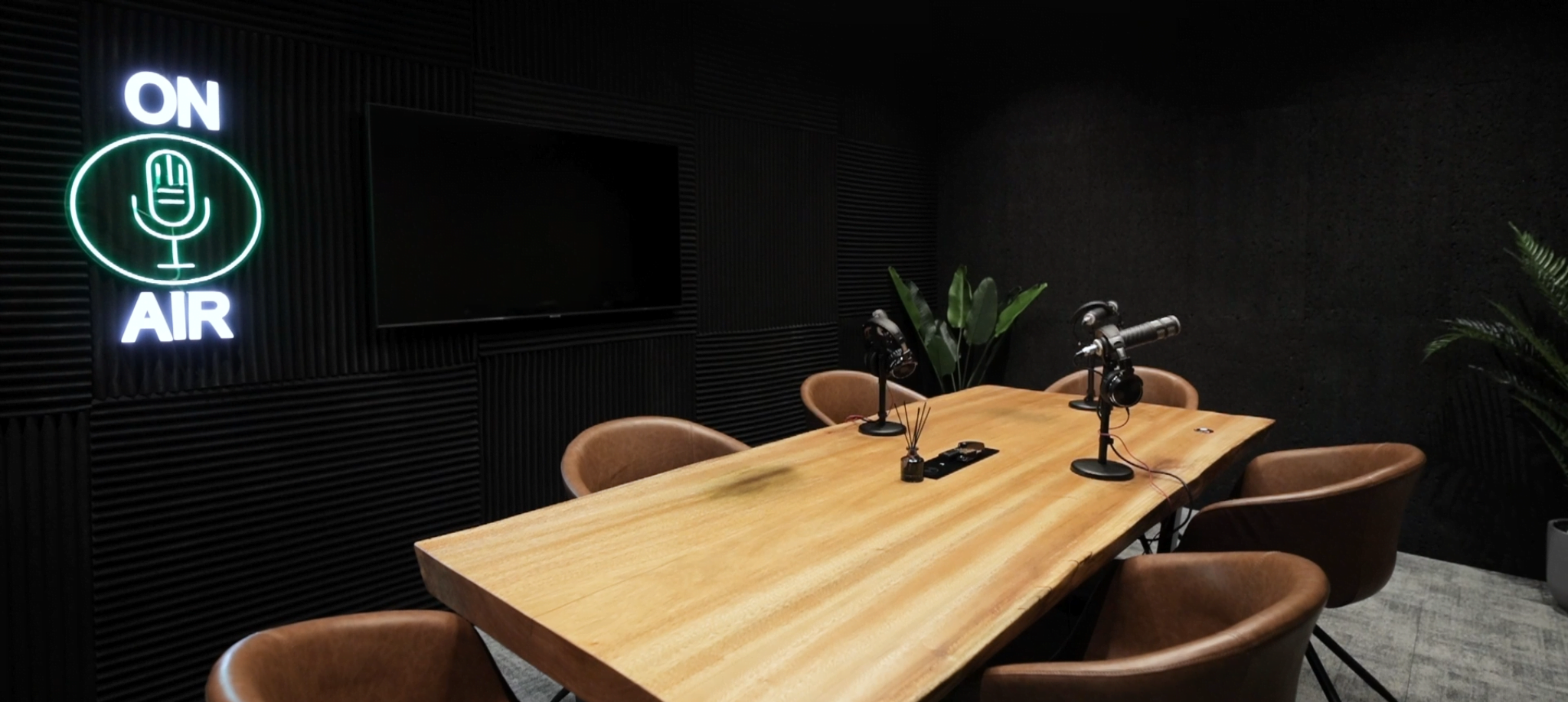 Podcast room design in UAE